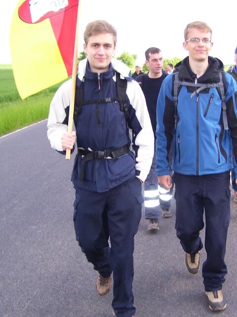 Die Harkenblecker Fahne stets voraus