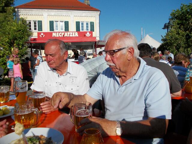 Toni mit Freund und myheimat-Rep. Heinrich auf der Sonneninsel Mainau am Bodensee 2012