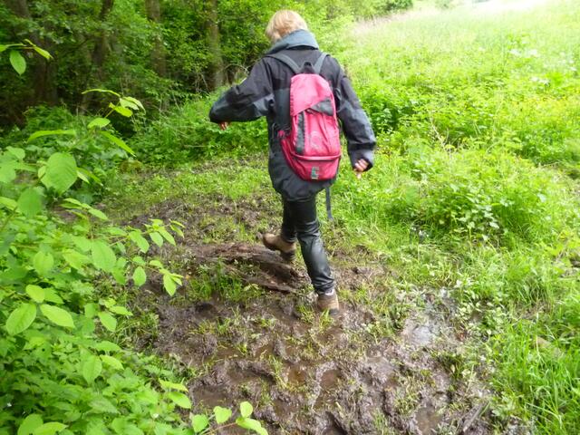 ...die Alternative war durch den Matsch waten