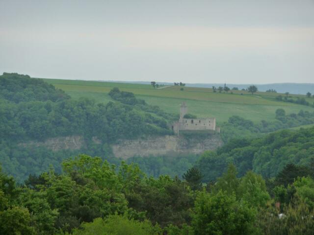 Blick von der "Wilhelmsburg" zur Rudelsburg.