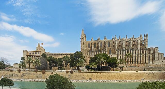 27.03.2012 Palma de Mallorca - Spanien.                           Cathedral de Palma de Mallorca.