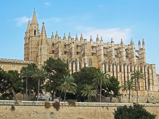27.03.2012 Palma de Mallorca - Spanien.                           Cathedral de Palma de Mallorca.
