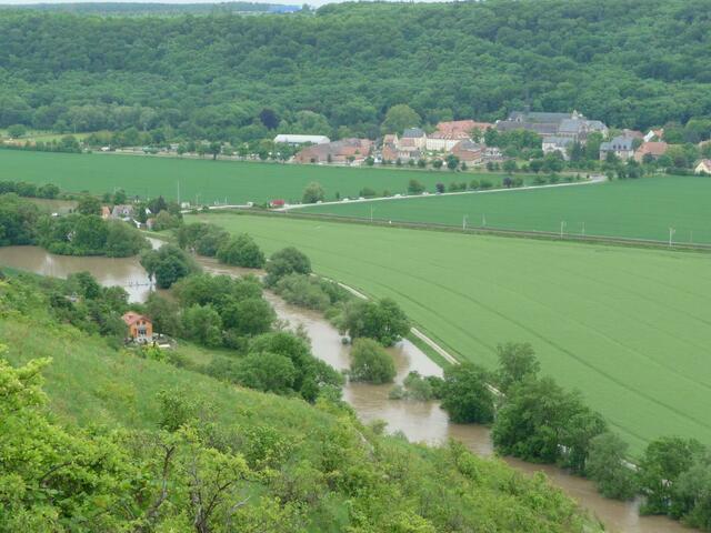 Blick vom Fürst-Heinrich-Stein zum "Fischhaus".