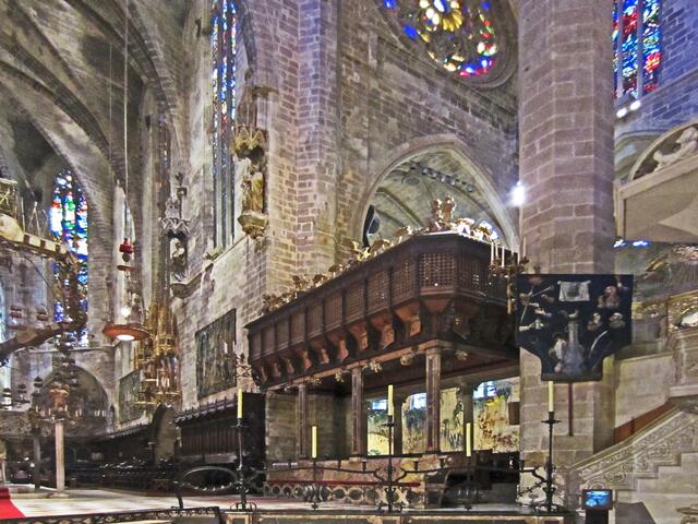 27.03.2012 Palma de Mallorca - Spanien.                           Cathedral de Palma de Mallorca.