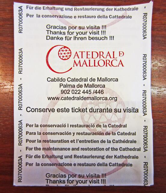 27.03.2012 Palma de Mallorca - Spanien.                           Cathedral de Palma de Mallorca.