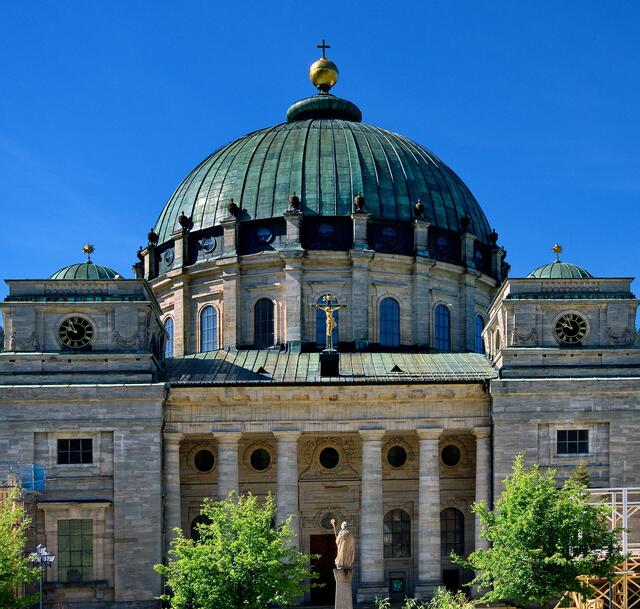 Der Dom St. Blasien, 62 m hoch, der drittgrößte in Europa, in St. Blasien im Kreis Waldshut Tiengen im Hoch-Schwarzwald