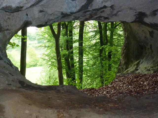 Blick aus der Klausenhöhle