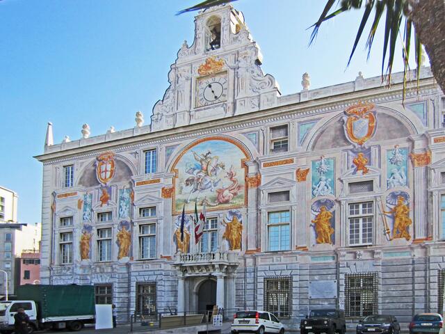 29.03.2012  Genova (Genua) - Italien.                                     Palazzo San Giorgio (1260) 
Seit 1904 ist im Palazzo die Hafenbehörde.