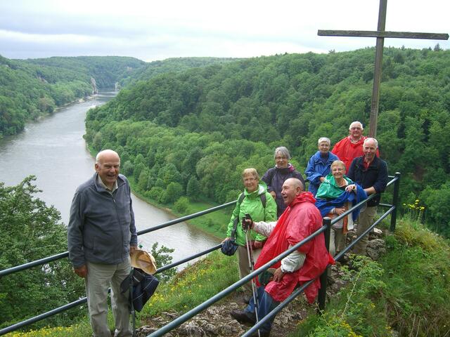 Blick vom Wieserkreuz auf die Donau