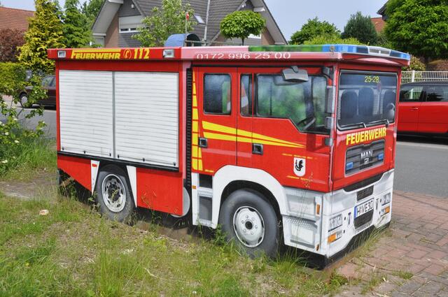 Stromhäuschen mit Airbrush Feuerwehr. Ein echter hingucker.