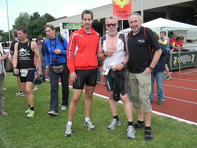 Daniel Rabätje (BSG Stadt Lehrte) und die Herthaner aus Otze, die Döbel-Brothers Heinz und Friedhelm.