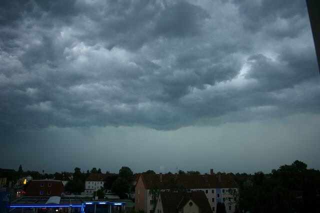 Blick vom blauen Haus