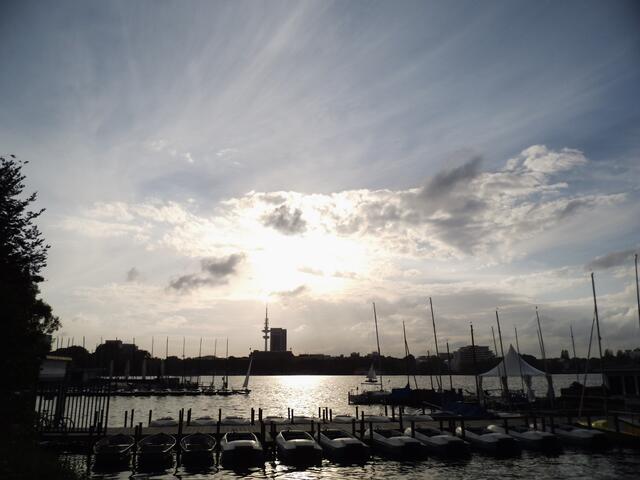 Dieses Abend-Foto mußte noch sein.....