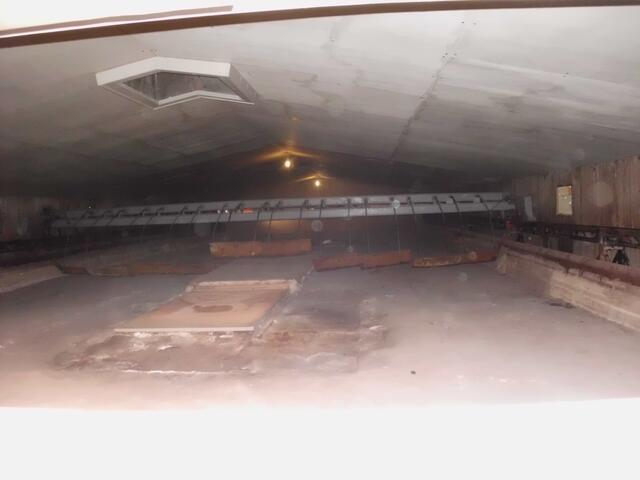 8 x 20 Meter waren die Ausmaße der Siedepfanne, die bis 1980 in Betrieb war. Alle Pfannen, bis auf diese, wurden demontiert.