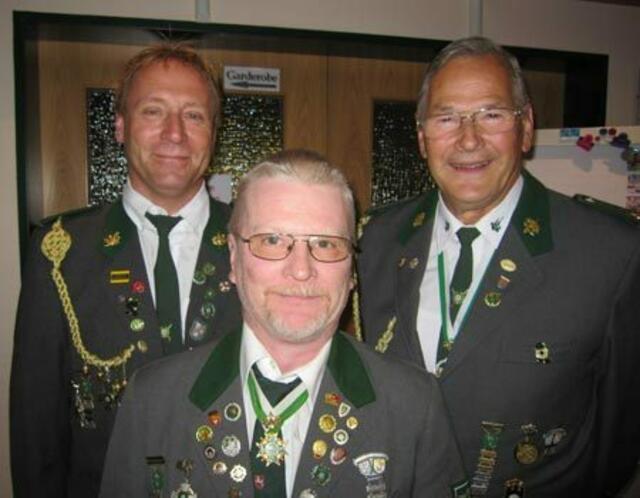 Kaiser 2013 (v.l.n.r.): Frank Bähre, Andreas Schiewe und Hans-Jörg Richter