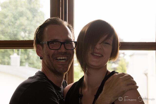 Silvio Deutschland und Model Britta