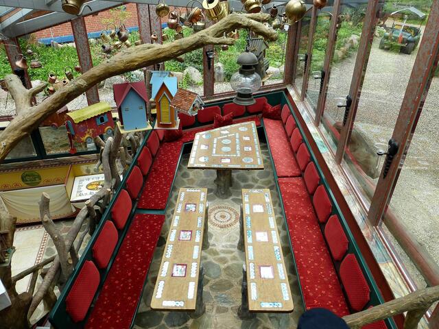 Sitzecke im Treppenhaus