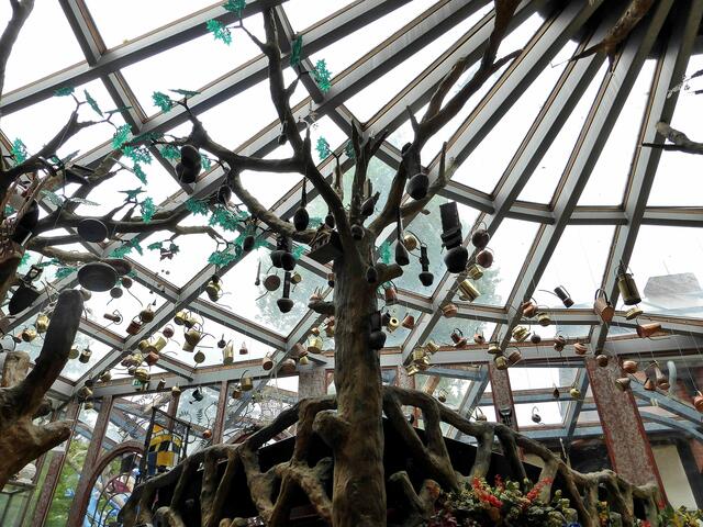 Glasdach über dem Treppenhaus