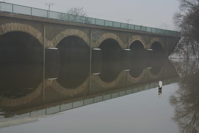 Das Hochwasser gibt sich spielerisch: Diese schöne Spiegelung hat Ali Kocaman aus Donauwörth festgehalten. | Foto: Ali Kocaman