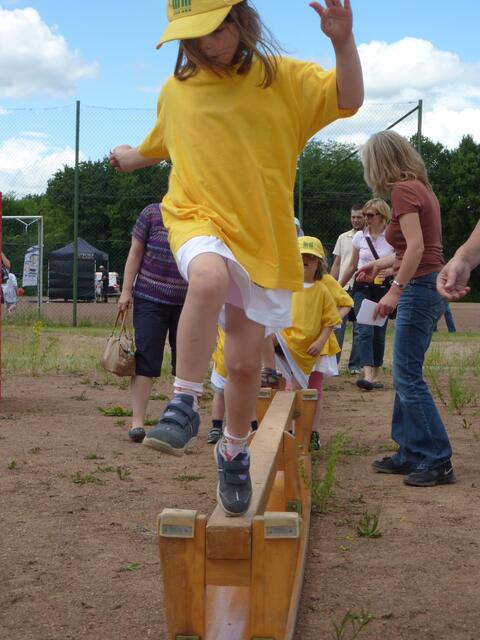 Balancieren beim Minisportabzeichen