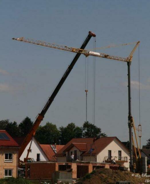Neubaugebiet von Deuringen ist zwar etwas entfernt vom Wald - wurde aber wie das Foto zeigt vom Orkan verschont