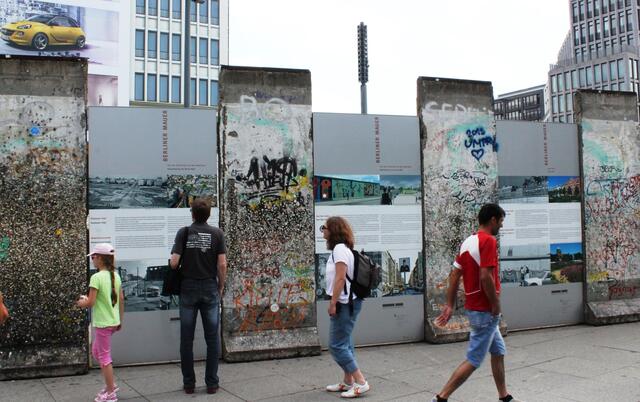 Mauerstücke am Potsdamer Platz
