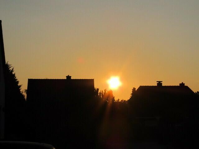 Die sonne geht gerade auf ....