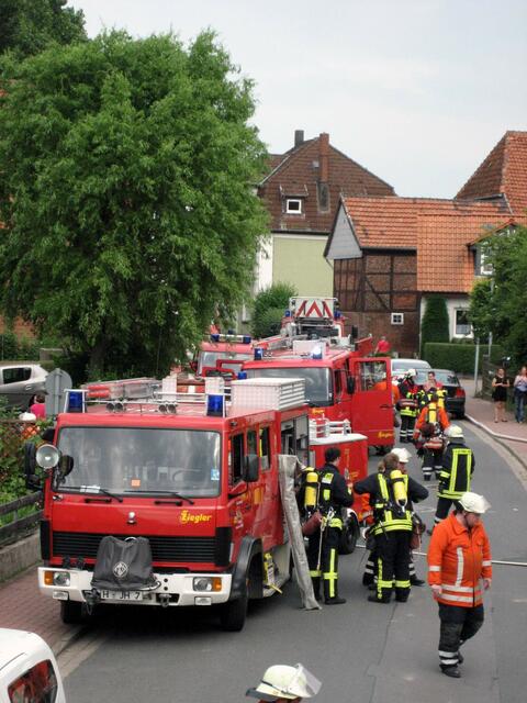 Die Einsatzstelle in der Ritterstraße (2)