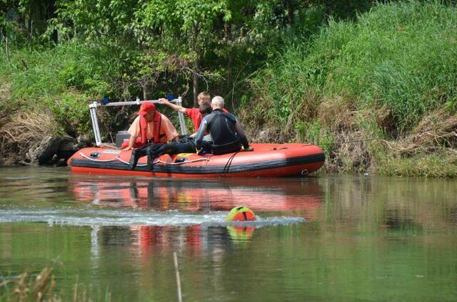 Unterwegs am Seil mit Boje