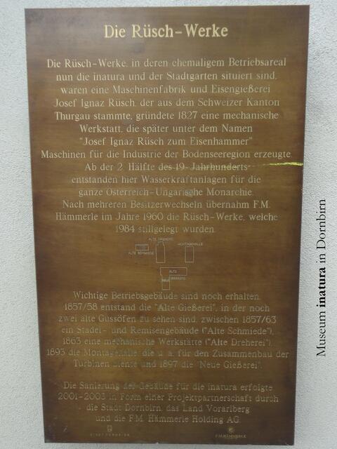 in den Gebäuden waren die Rüsch - Werke