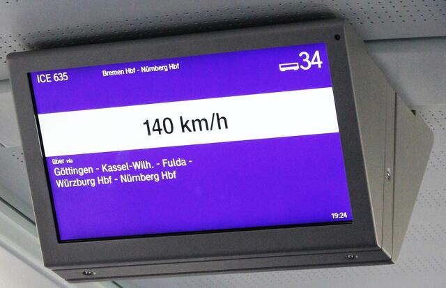 bevor es von Norddeich Mole über Bremen mit 140km/h nach Hannover ging
