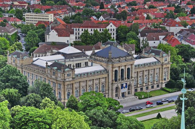 Blick auf das Landesmuseum