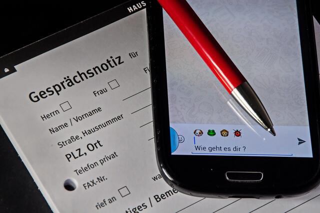 Bein Handy geht es ohne Stift ... (schmunzel)