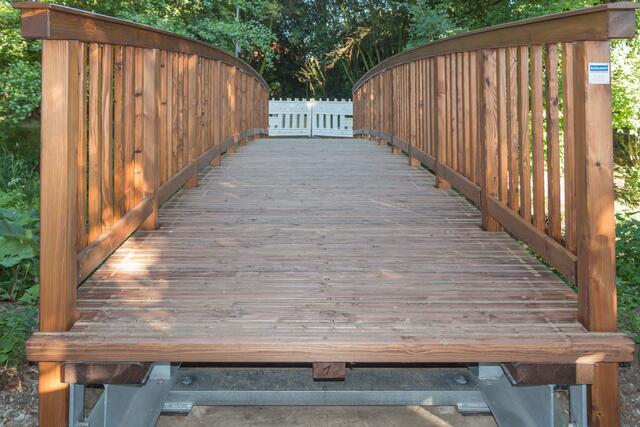 Fertig montierte Brücke