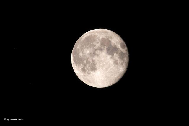 Mond mit der Pentax und...