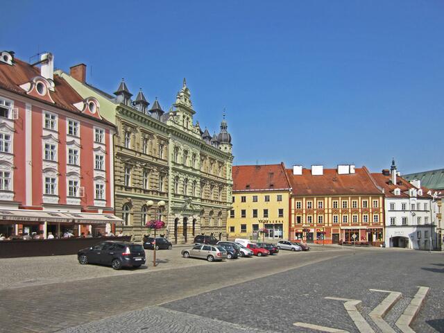 Marktplatz von Cheb (13. Jhdt.).