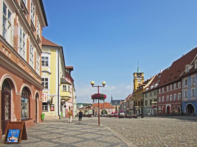 Marktplatz von Cheb (13. Jhdt.).