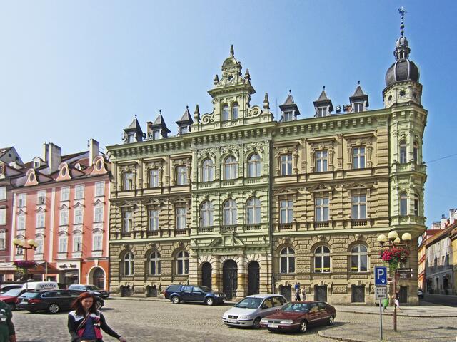 Marktplatz von Cheb (13. Jhdt.).