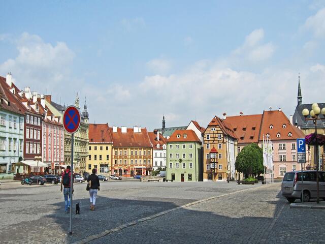 Marktplatz von Cheb (13. Jhdt.).