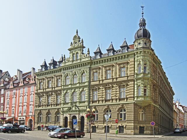 Marktplatz von Cheb (13. Jhdt.).