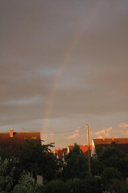 Steil geht es hoch - und schon bin ich im Himmel.