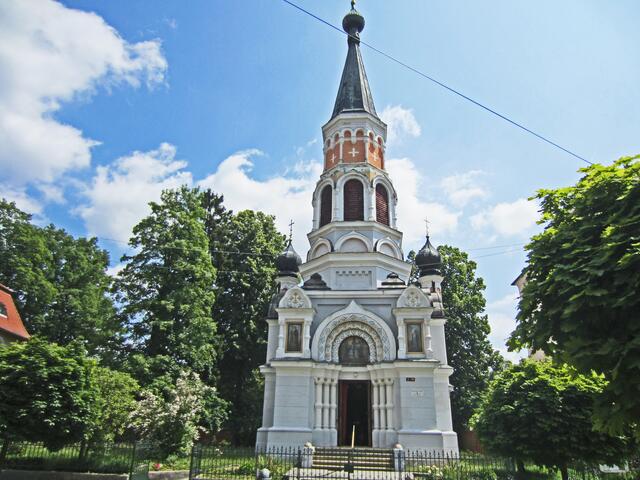 14.07.2013 
Františkovy Lázně - Franzensbad - Tschechische Republik.                                                                               Russisch-orthodoxe Kirche der hl. Olga, (1889).