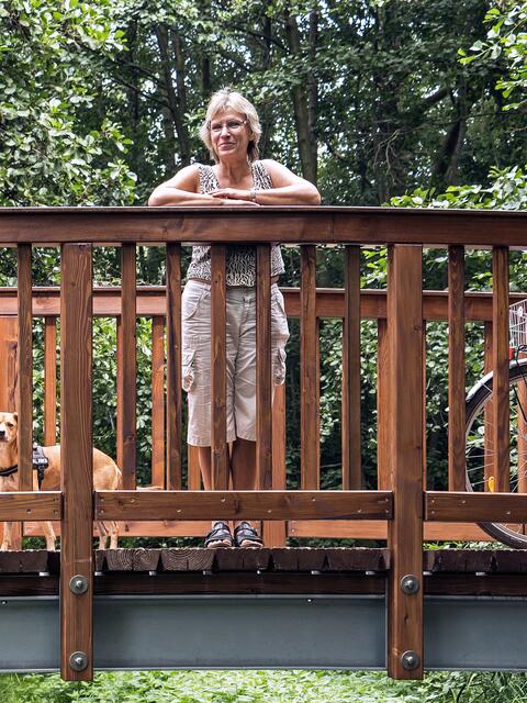 Birgit Ingelmann: " Schön, dass die Brücke wieder da ist".
