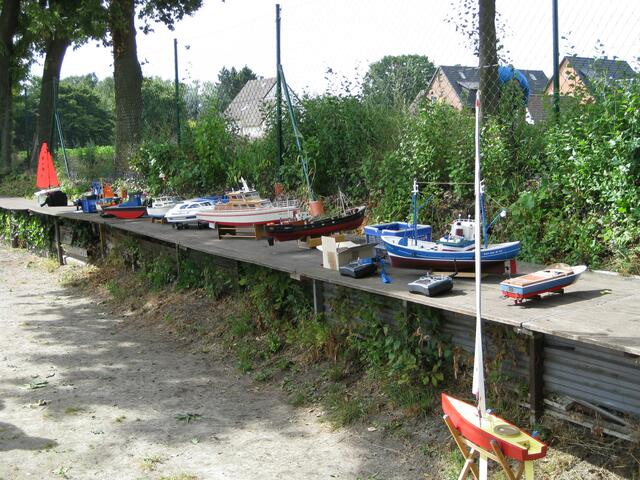 Die Schiffsmodellflotte der Jugendgruppe des MBC.