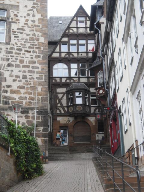 Blick auf die frühere Pferdemetzgerei am Hirschberg