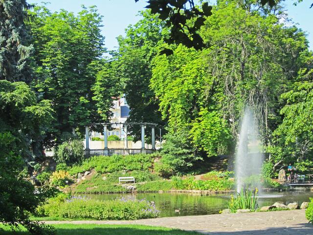 Mariánské Lázně - Marienbad.
Im Park.