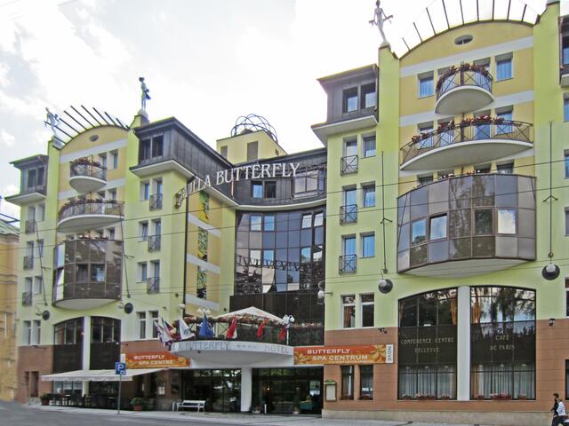 Mariánské Lázně - Marienbad.                                               Hotel Butterfly.
