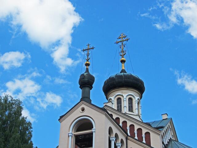 Mariánské Lázně - Marienbad. 
Die russisch-orthodoxe Kirche des Heiligen Wladimir.
(1900-1902).