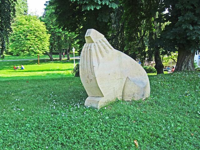Mariánské Lázně - Marienbad.
Im Park.