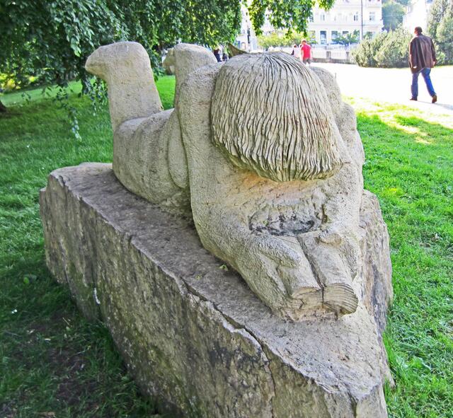 Mariánské Lázně - Marienbad.
Im Park.